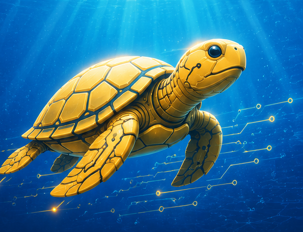 KIMQUY engineer turtle illustration